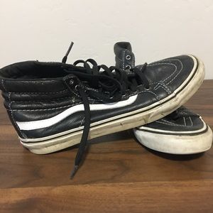 Leather High Top Vans